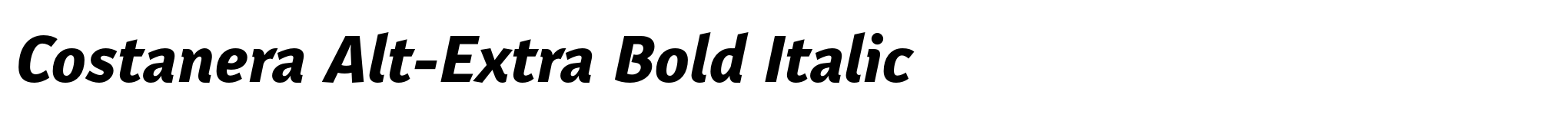 Costanera Alt-Extra Bold Italic image